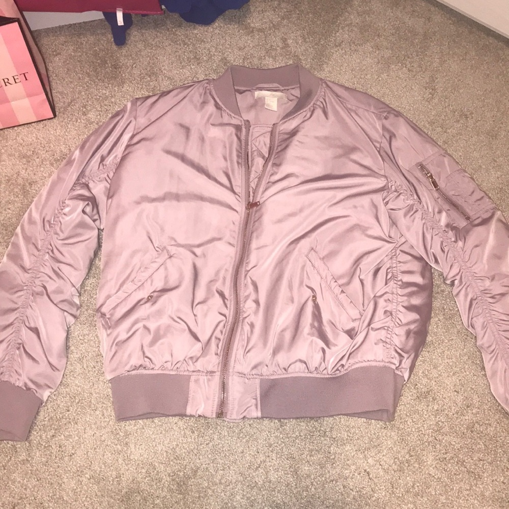 H&M Lilac Bomber Jacket- Size 8/ Medium 💜